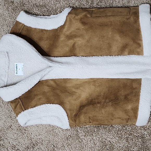 Faux Suede SHERPA LINED WOMEN'S VEST - Picture 9 of 11